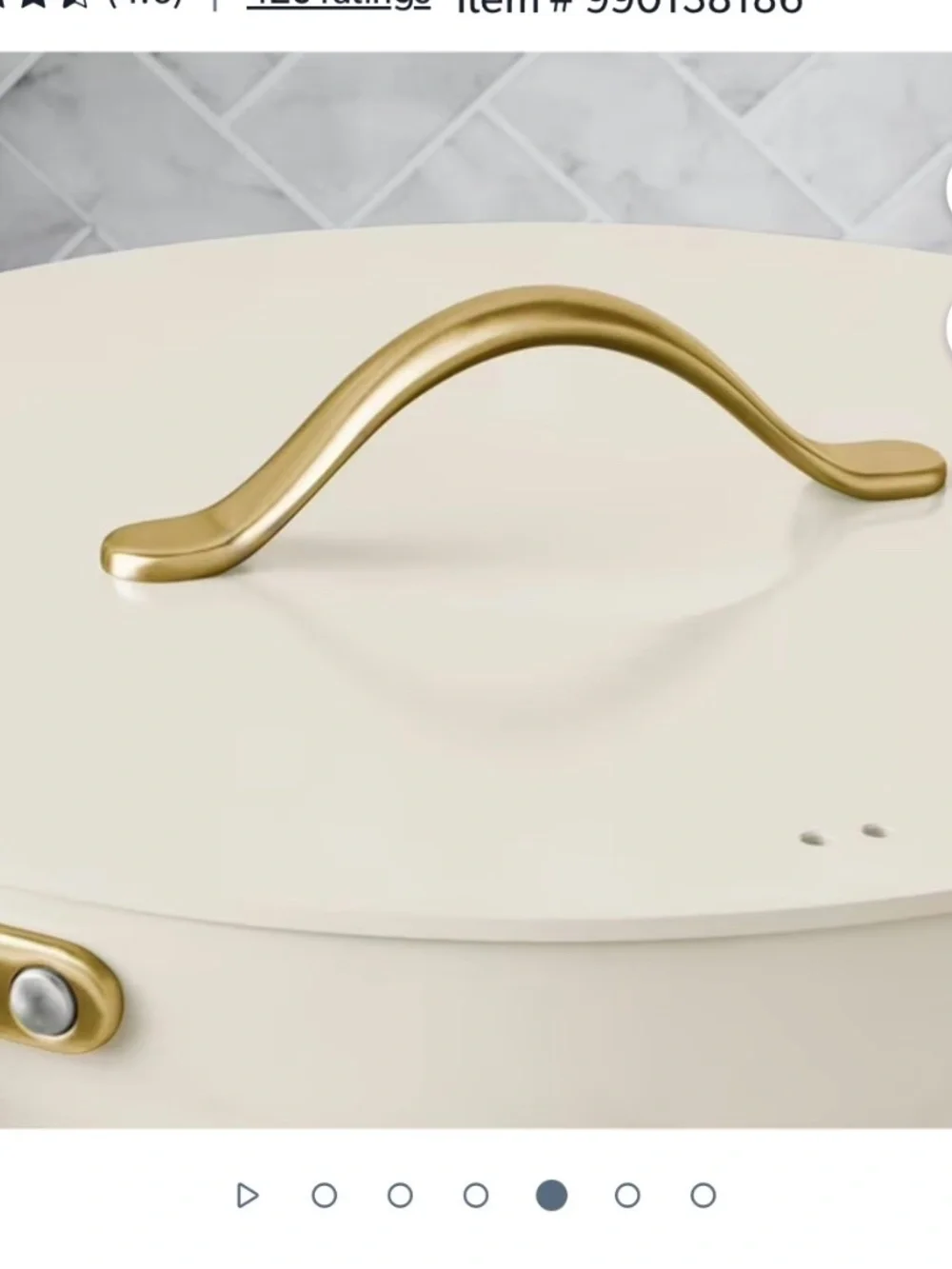 Member's Mark 5.5qt Modern Ceramic Jumbo Cooker - Cream - Picture 3 of 5